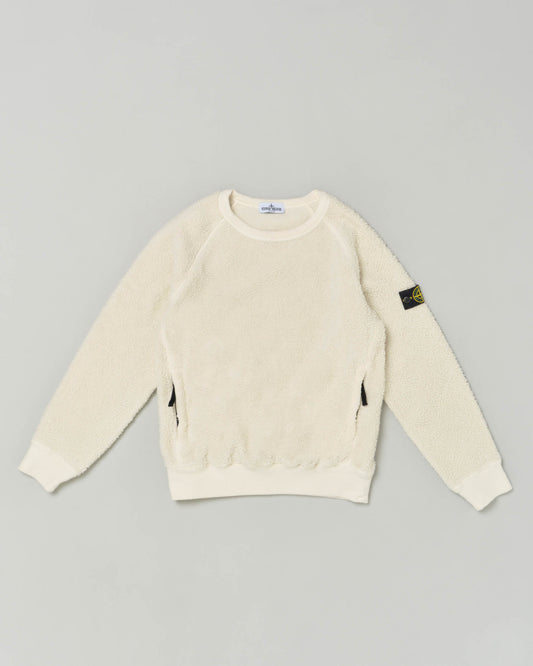 Felpa in pile Stone Island Junior