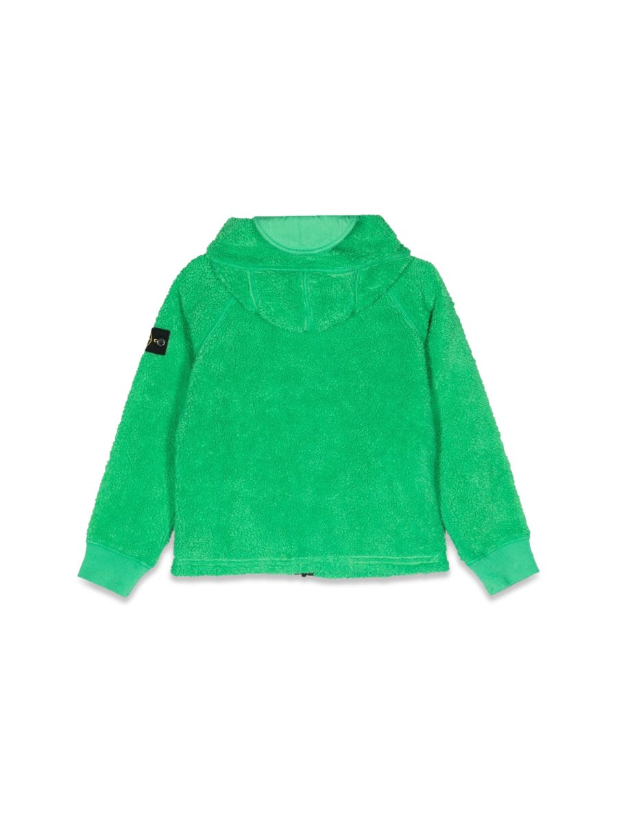 Felpa in pile Stone Island Junior