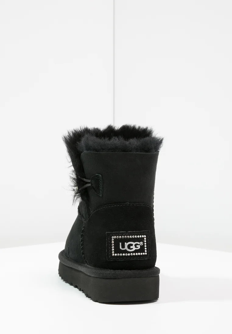 Ugg mini nero bottone Swarovski