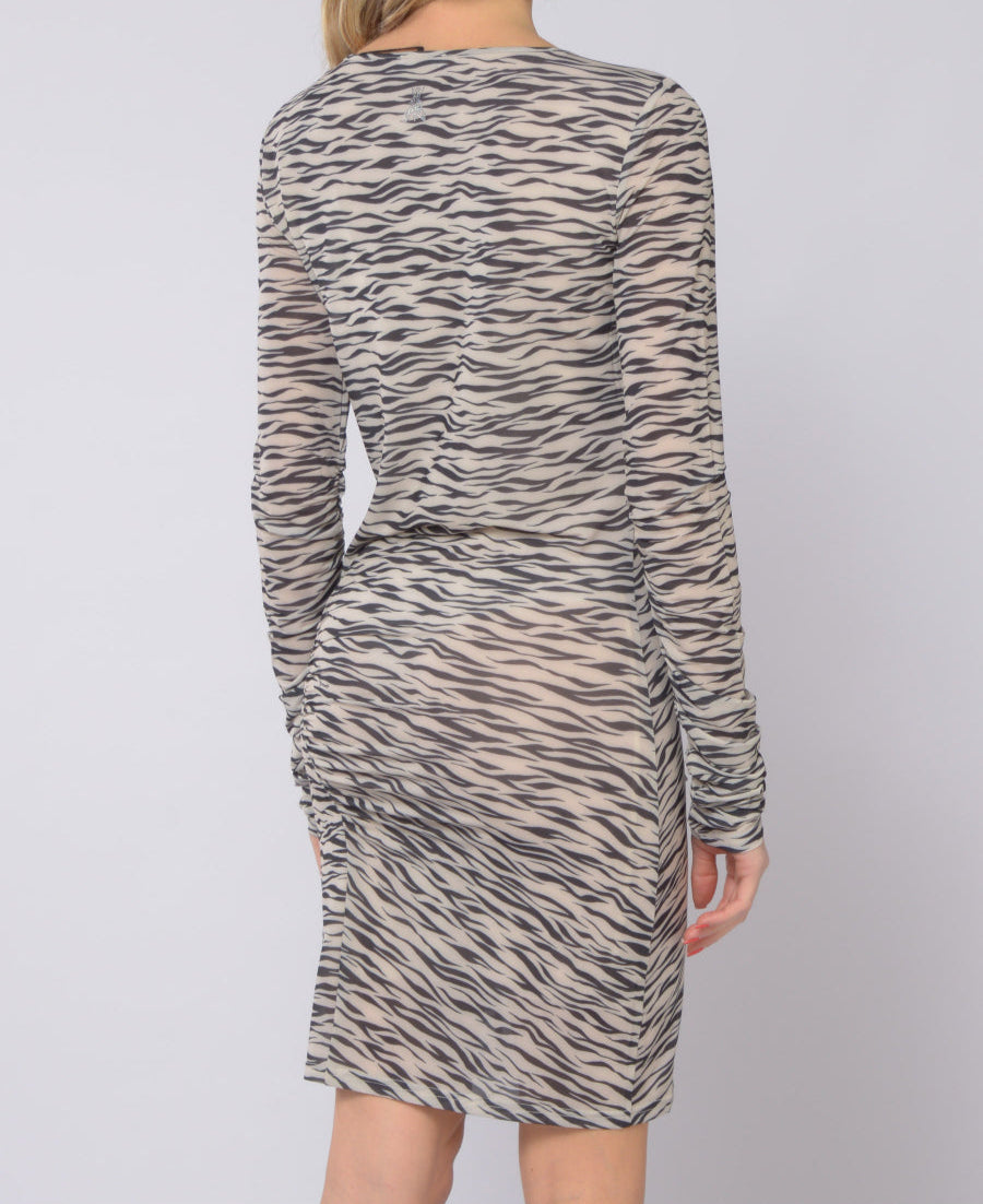 Abito Patrizia Pepe zebrato semplice