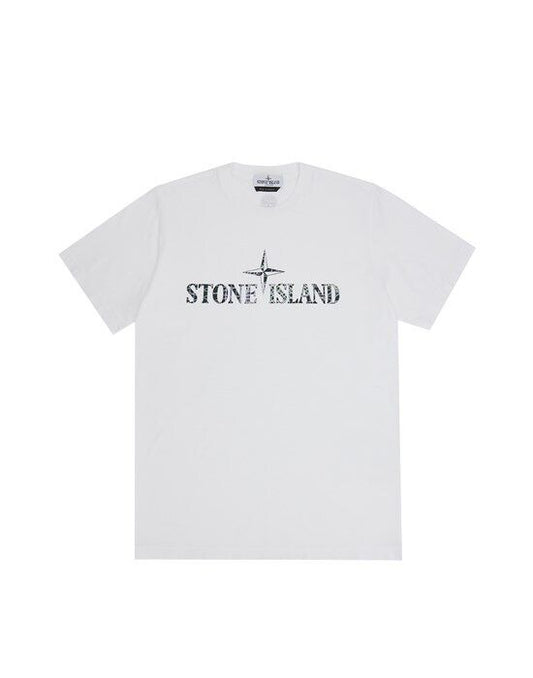 T-shirt con stampa Stone Island Junior