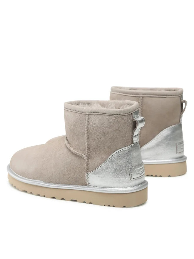 Ugg mini metallic grigio