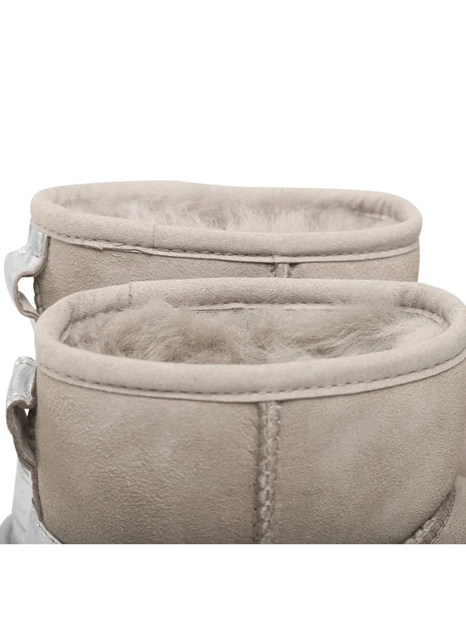 Ugg mini metallic grigio